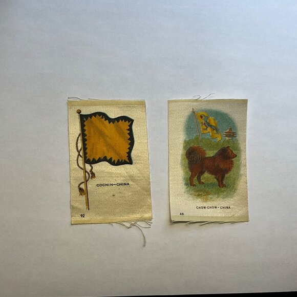 Tobacco Silks Cochin-China Chow-Chow China Dog Breed Lot Of 2 - Picture 1 of 2